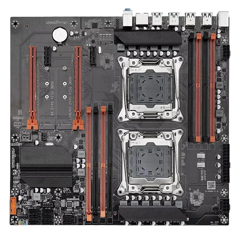 لوحة أم للألعاب X99 ثنائية الم - مراجعة Dual Lga2011-3 Server Motherboard Combo وسعره